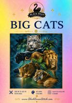 Big Cats - Chart Counted Cross Stitch Pattern Needlework 937