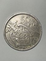 1957(58) Spain  50 PTAS Coin - Star 58