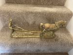 Farmer Horse & Plough Ornament