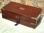 45cm wide Georgian Mahogany Campaign Writing slope