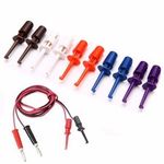 Quality 10 Piece Test Probe Lead Wire Kit Hook Clip Mini Grabber for Multimeter