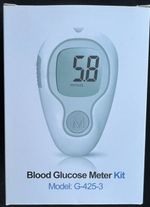 G-425-3 Blood Glucose Monitor Kit, 100 pcs Test Strips, 100 pcs Sterile Lancets