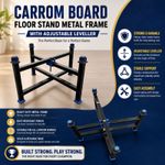 GLS Carrom Board Floor Stand – Heavy Duty Metal Frame with Adjustable Leveller
