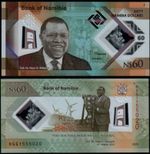 NAMIBIA 60 DOLLARS (P19) 2025 COMMEMORATIVE ISSUE POLYMER UNC