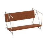 Desktop Bookshelf with Slanted Shelf Minimalist Furniture Small for Study
