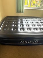 OlarHike Inflatable Air Bed Double Firm Black Rectangle for Adults
