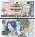 (NP) Royal Bank of Scotland. £5 Queen Golden Jubilee 2002 (BYB SC844). AU.