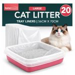 Extra Large Cat Litter Tray Liners 56x70cm Bags Pack Kitten Hygienic Disposable