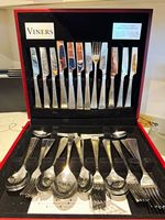 Viners 58pc Stainless Steel Cutlery Canteen Set with Case, Service for 8