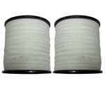 Electric Fence Tape Poly Fencing 40MM x 200M X2 (Electrified Polytape White)