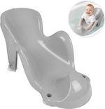 Baby Bath Seat Shower Support Plastic Newborn Chair Tub Lightweight Grey