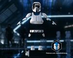 Empire Scout Trooper Armor (No Helmet or Gun) - Galactic Armory - DIY - Painted