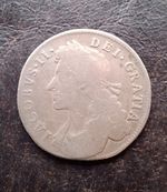 1685 James II Silver Shilling, Rare, Nice