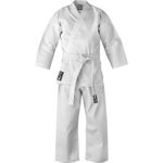 Blitz Sports Kids Student 6oz Karate Suit Martial Arts Aikido Uniform GI White