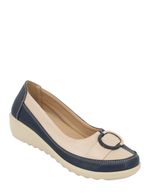 Ladies Wide E Fit 2 Tone Shoe by Chums
