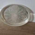 Vintage Cavalier  Silver Plated Pierced Serving Tray 16.25" x 12.5"