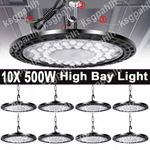 LED High Bay Light 500W 300W Low Bay UFO Warehouse Industrial Garage Lights Lamp