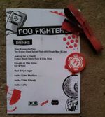 Foo Fighters London Listening Party Poker Chip Drinks Menu Wristband Promo Rare