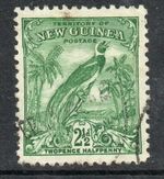 New Guinea 1932 2½d green Bird of Paradise, no dates, used, SG 179a