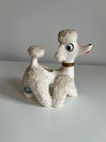 Vintage Spaghetti Poodle Dog Figurine Norcrest Japan White MCM