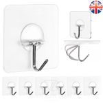 VDL 1~100 Self Adhesive Hook Strong Sticky Hooks Heavy Duty Wall Seamless Hook