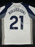 Dejan Kulusevski Signed Tottenham Home Shirt 