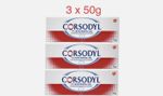 3 x Corsodyl Dental Gel 50g Chlorhexidine Digluconate Gum Care Oral Hygiene