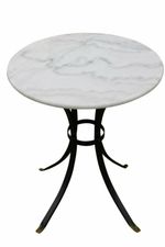 Marble Top Bistro Table 60cms Round - For Domestic or Commercial Use