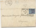 GB 1889 EXPERIMENTAL HOSTER MACHINE POSTMARK LONDON E.C. double rim 16 bars (L)