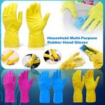 Rubber Gloves M /L/XL | Long Sleeve Household Washing Up Kitchen Cleaning