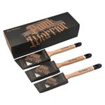 Paint Warrior "THE BADGER" 3 Brush Set - Long Handle Angled 1.5, 2 & 2.5" [NEW]