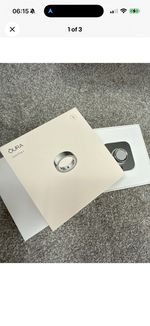 Oura Ring Gen 4 Health Activity Tracker Silver, Size 9