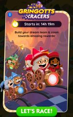 Monopoly Go Gryngotts Racers ,fixed points and Guranteed win 