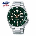 For Seiko 5 Sports Automatic Black Dial Stainless Steel Men’s Watch New!!!