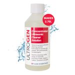 Ultrasonic Cleaner General Purpose Cleaning Fluid Solution 250ml - Makes 2.75L