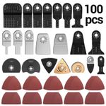 100PC Oscillating Saw Blades Multi Tool Accessories Metal Wood for Makita Dewalt