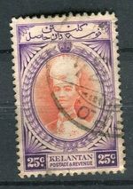 Malaya Kelantan SG48 KGVI 1937 25c used