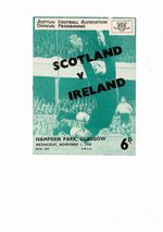 1950 Scotland v Northern Ireland Football Programme Autographed
