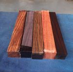 5 x Rosewood Mix Pen Blanks 22x22x150mm/Exotic Wood/Woodturning/Exotic Hardwoods
