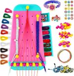 Vxcvzv Kids Friendship Bracelet Making Kit,Loom Band Kit for Girls,6-12 Year Ol