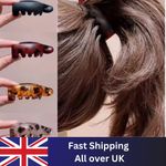 4 pcs banana clips, small size, vertical clips for women, elegant high ponytail