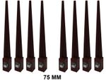 8X FENCE POST SPIKE HOLDER 750MM X 75MM SUPPORT RUST RESISTANT METAL STAKES