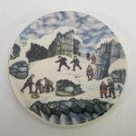 Arabia Finland A Alariesto The Finns on the Shore of Arctic Ocean Small Plaque