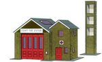 99036 B36 Superquick Country Fire Station Model Railway Scenery