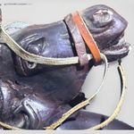 Antique Japanese Boxwood Netsuke Horse Hand Carved Zodiac Lucky Charm