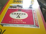 FOR YOUR THROATS SAKE  SMOKE   craven A    enamel sign