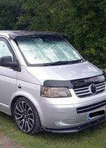 VW Transporter T5 + T6- T6.1 2004-2020 Black External Sun Visor Solid Acrylic