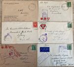 Postal History  Australia 6 World War 2 Censor Covers
