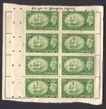 GB 1955 NHS Prescription Form Part Postage Stamps Fiscal Revenue Usage 8x sg509