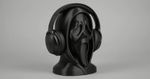 Scream Ghost Face Headphone Stand - Black